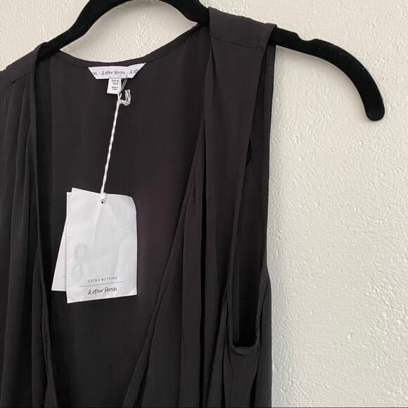 & Other Stories Sleeveless Wrap Dress Size 6 - Picture 8 of 9